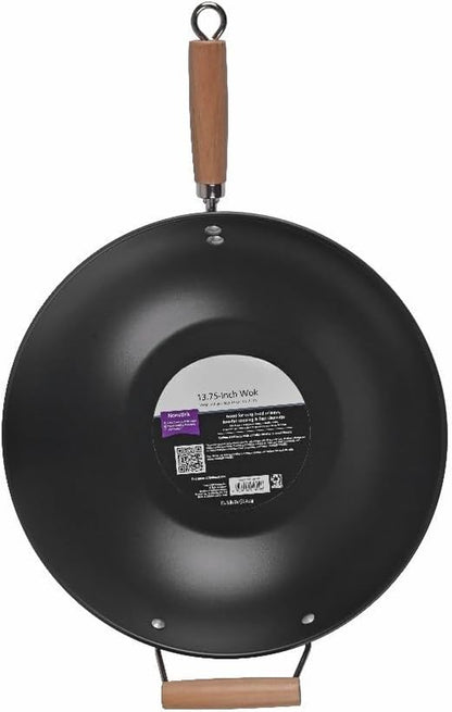 Carbon Steel Non-Stick Wok | Easy Clean, Hand Wash Recommended7