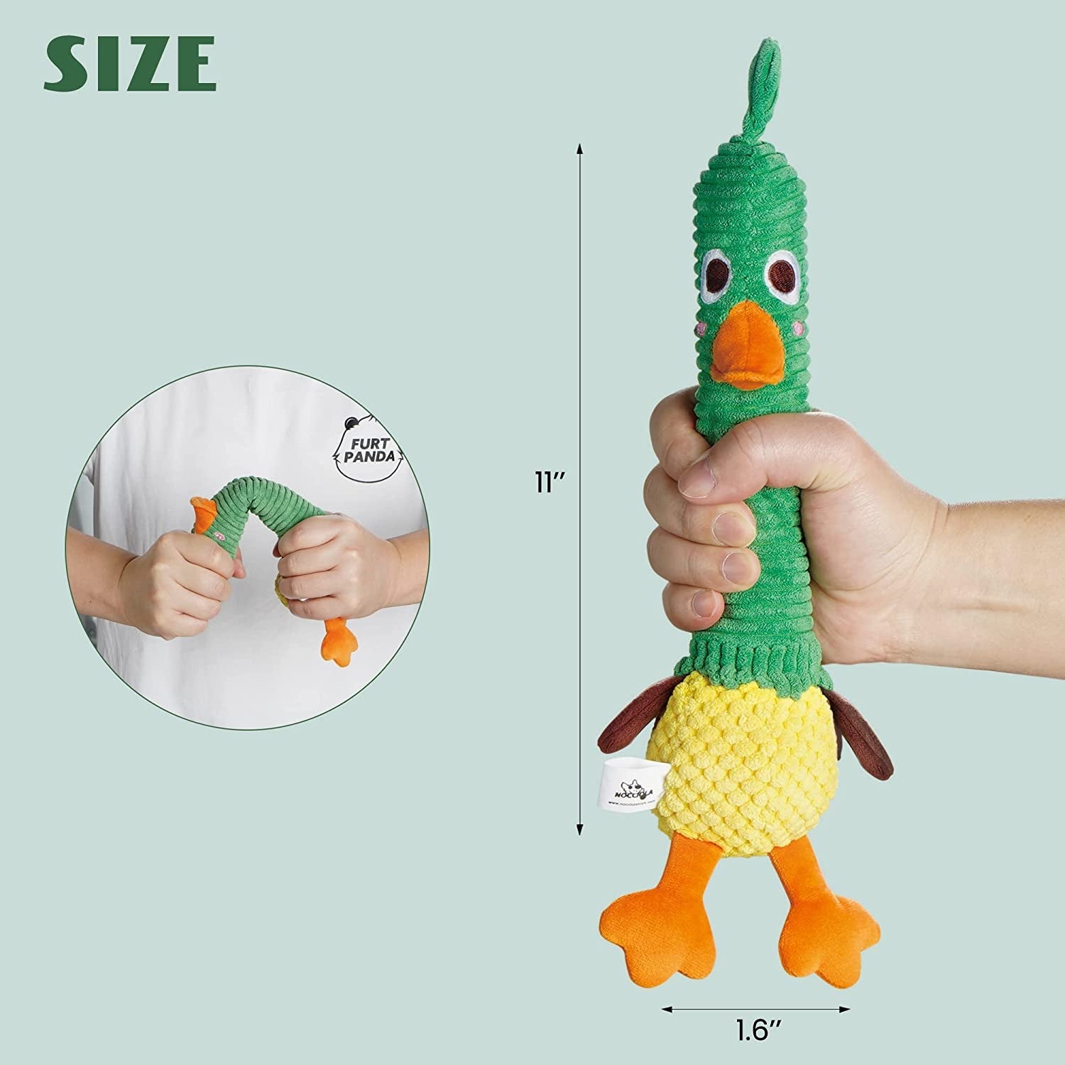 nocciola-2-in-1-easter-duck-dog-toy-with-a-large-rubber-squeaker-tough-durable-stuffed-squeaky-crinkle-chew-toys-for-aggressive-chewers-medium-and-large-breeds