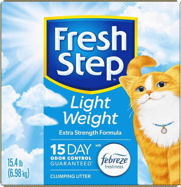 Fresh Step Light Weight Clumping Litter, Extra Strength Formula with Febreze Freshness, 15.4 Lb. Box (Package May Vary)13