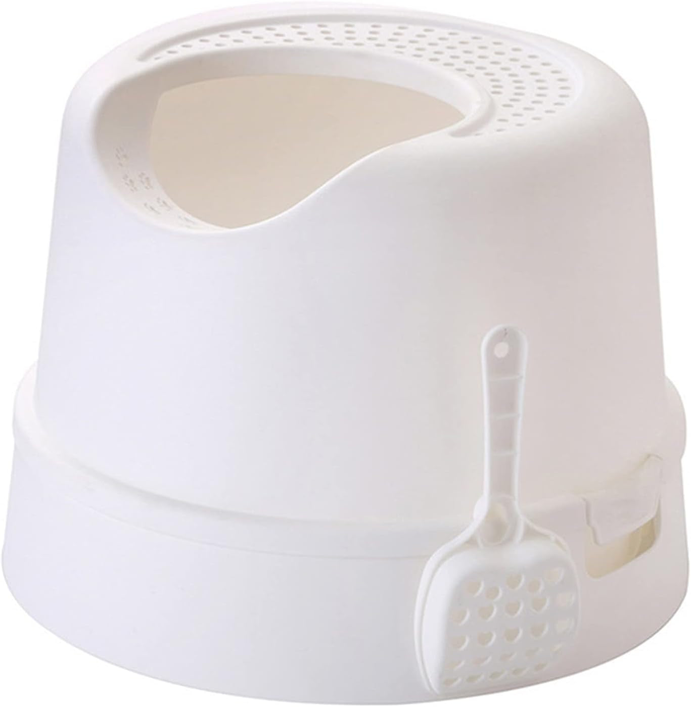 dog-potty-training-toilet-top-entry-cat-litter-box-with-scoop-splash-proof-multifunctional-toilet-base-round-detachable-tray-pp-materialc