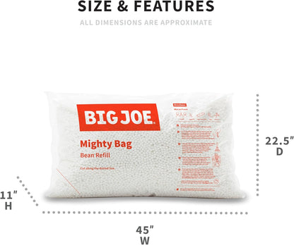 Bean Refill Polystyrene Beans for Bean Bags or Crafts, 100 Liters | Polystyrene Bean Filled, Polystyrene, Adult-Sized Comfortable Seating, DIY Projects, Ultra-Lightweight, Made in the USA3