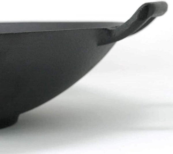 Cast Iron Wok for Stir Frys and Sautees, Heavy Duty Non-Stick Iron Chinese Wok or Stir Fry Skillet, Cookware Oven/Broiler/Kitchen Deep Fryer, Restaurant Chef Quality-Pot Diameter:53 Cm6