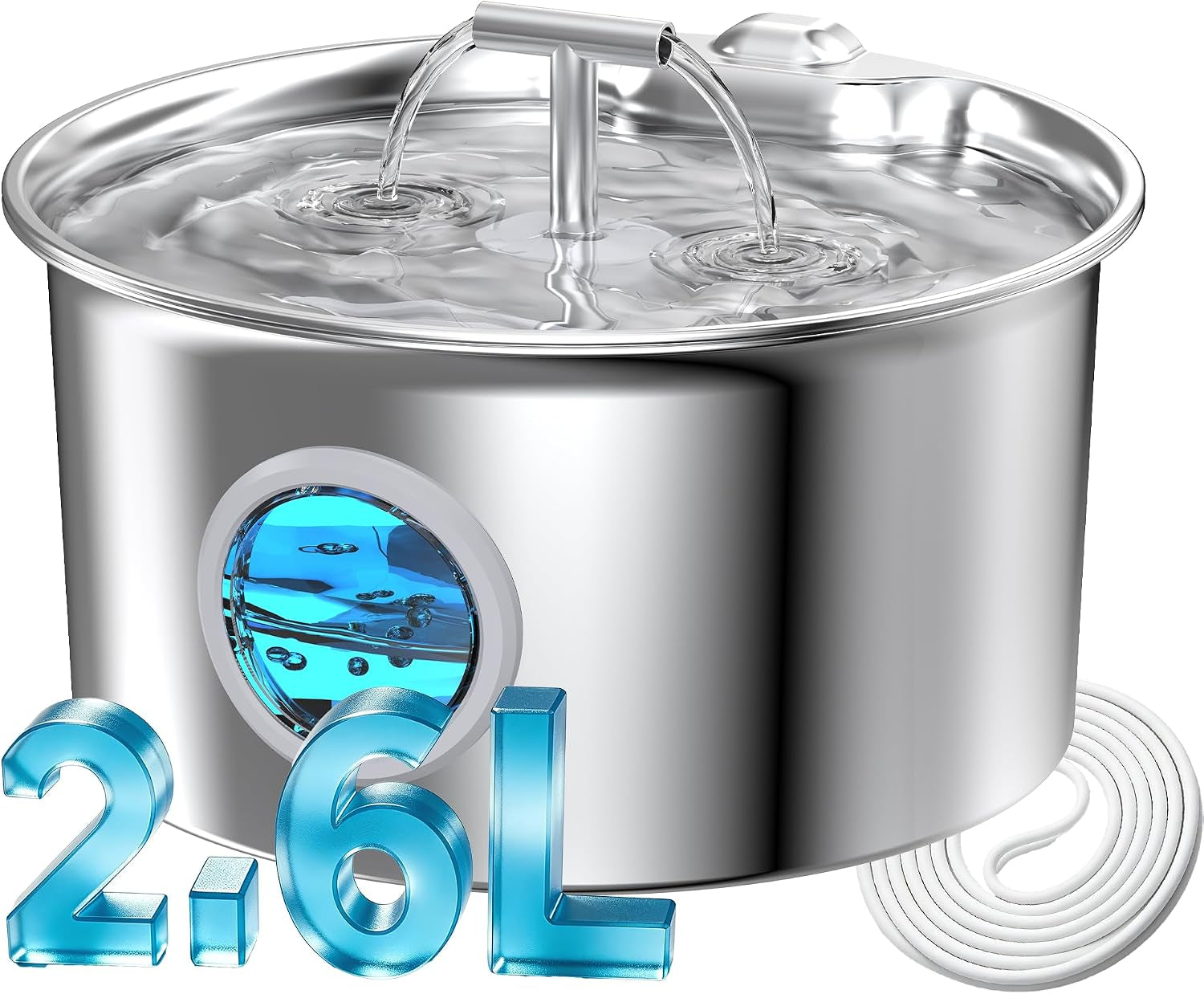 cat-water-fountain-stainless-steel-2-6l-cat-fountain-for-drinking-pet-water-fountain-for-cats-indoor-automatic-pet-water-dispenser-bowl-best-auto-feeding-supplies-gift-for-small-dog-large-kitty