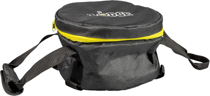 L10DCO3 Cast Iron Deep Camp Dutch Oven, Pre-Seasoned, 5-Quart and 10 Inch Camp DO Tote Bag,Black6