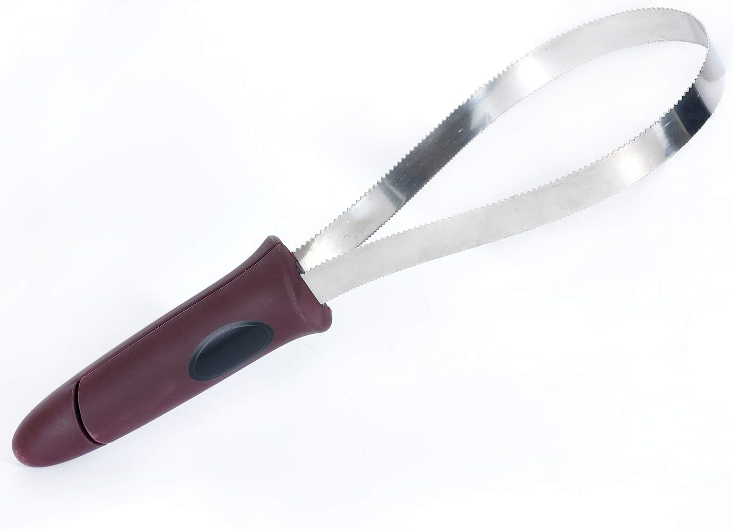 both-winners-dual-sided-shedding-blade-with-stainless-steel-blade-de-shedding-tool-for-all-dog-coat-types-soft-touch-grip-burgundy
