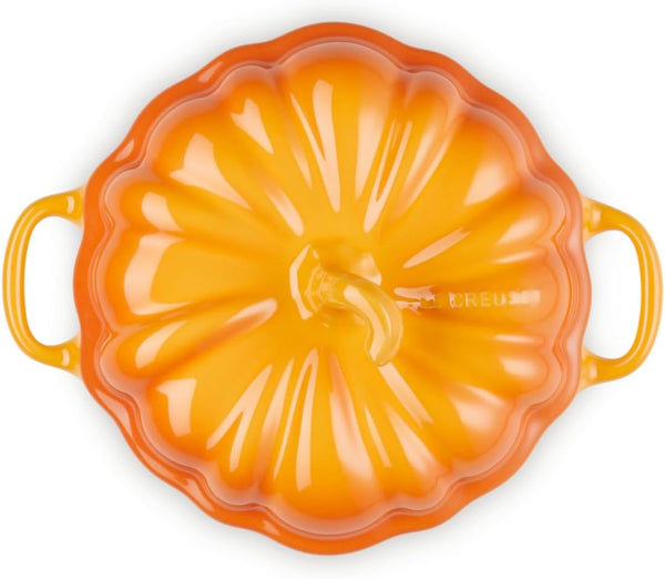 Le Creuset Stoneware Figural Pumpkin Petite Cocotte, 12 Oz., Persimmon2