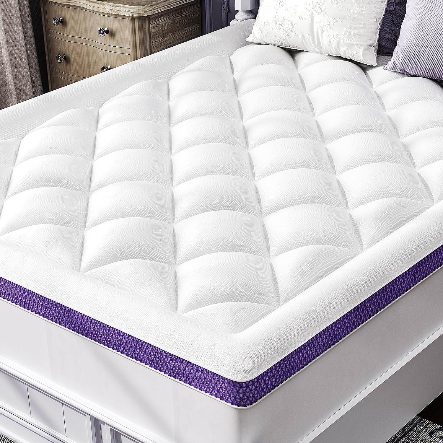 queen-mattress-topper-viscose-derived-from-bamboo-pillow-top-cushioned-support-breathable-mesh-sides-memory-foam-blend-fill-softens-firm-beds-refreshes-old-beds-guest-rooms-rentals