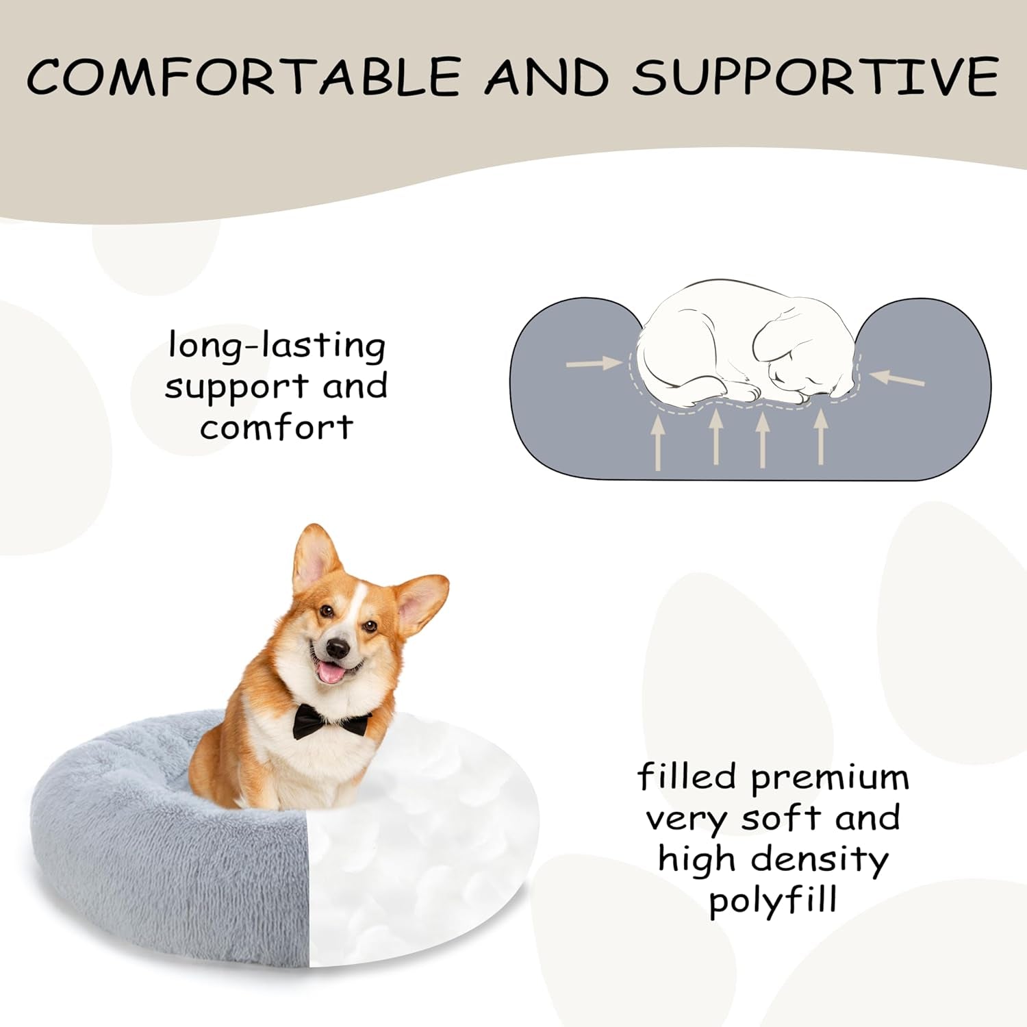 bunlitent-39-inch-calming-dog-bed-donut-dog-bed-for-large-sized-dog-grey-plush-anti-anxiety-donut-shape-warming-cozy-round-cuddler-nest-soft-cute-marshmallow-cuddler-nest-pet-bed