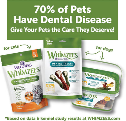 Wellness WHIMZEES Cat Dental Treats, Freshens Breath, Chicken and Salmon Flavor, 4.5 Oz Bag8