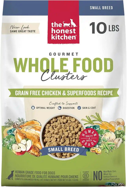 The Honest Kitchen Whole Food Clusters Small Breed Grain Free Chicken Dry Dog Food, 4 Lb Bag14