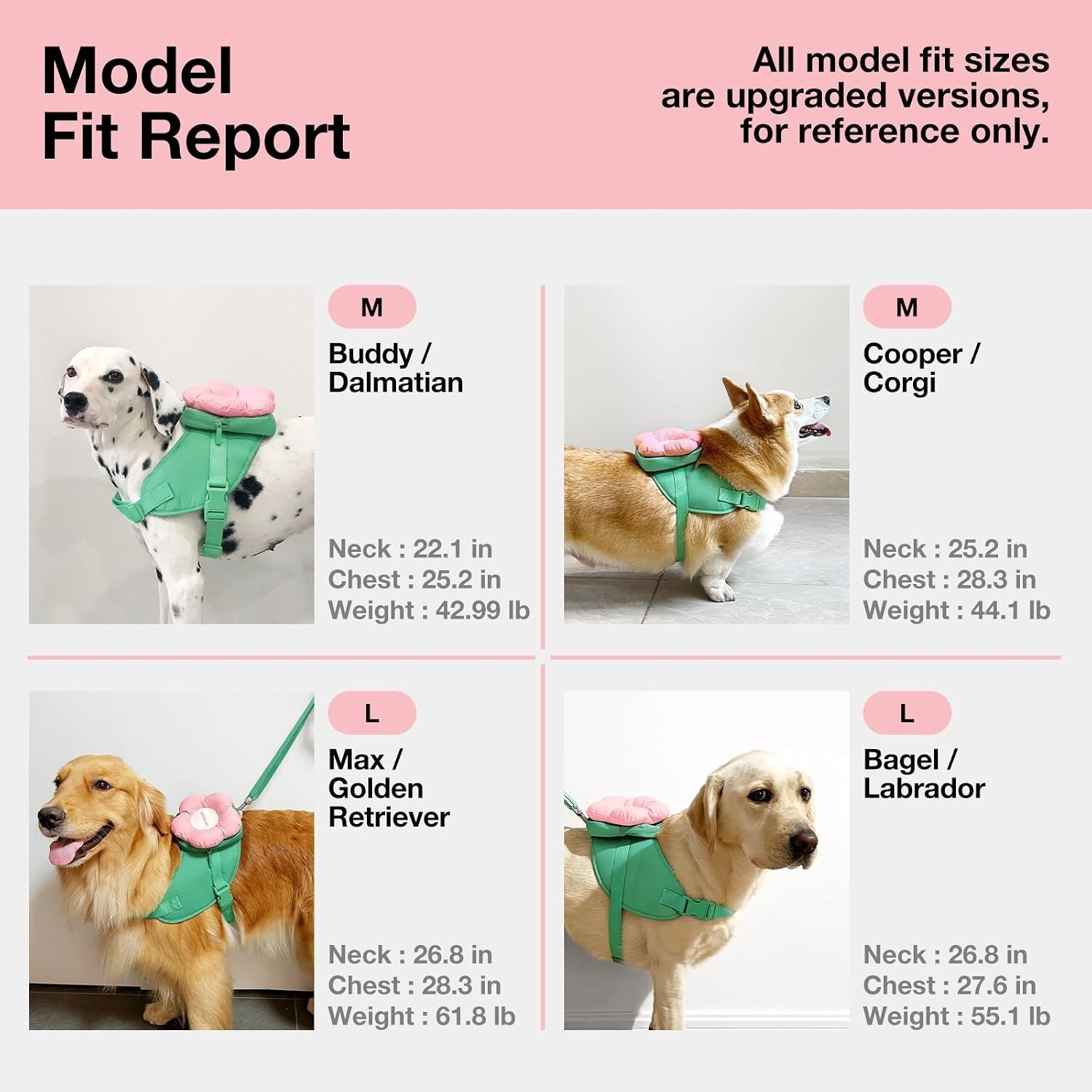 vetreska-flora-dog-harness-leash-and-collar-set-no-pull-vest-harness-l-for-walking-and-training-adjustable-easy-control-and-soft-padded-pet-harness-and-backpack-for-small-medium-large-dogs