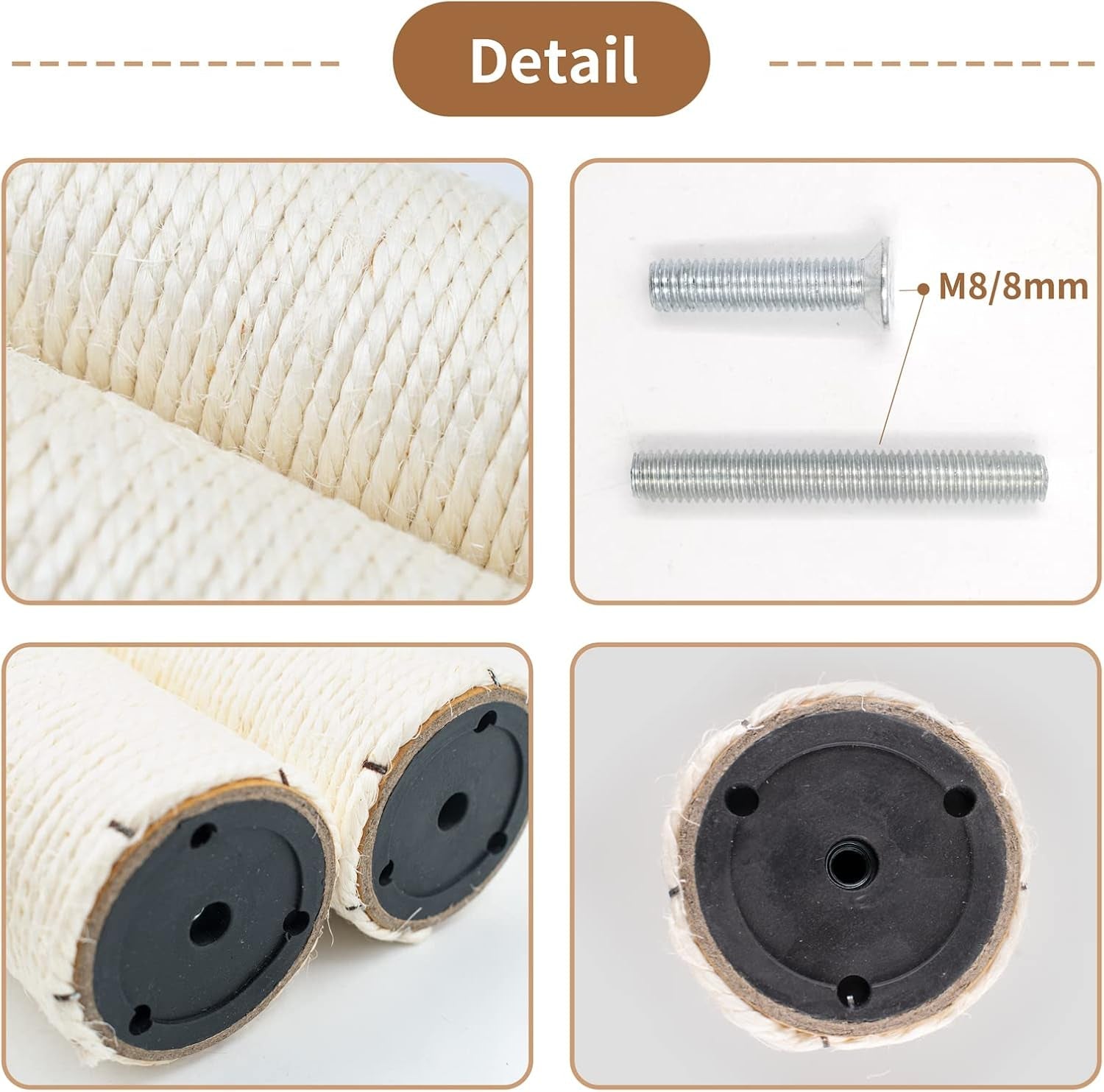 10-cat-scratching-replacement-posts-sisal-spare-scratcher-refill-post-for-cats-cube-tower-kittens-scratch-pole-perch-interactive-toys-furniture-accessories-tree-2-pack-include-m8-screws-white
