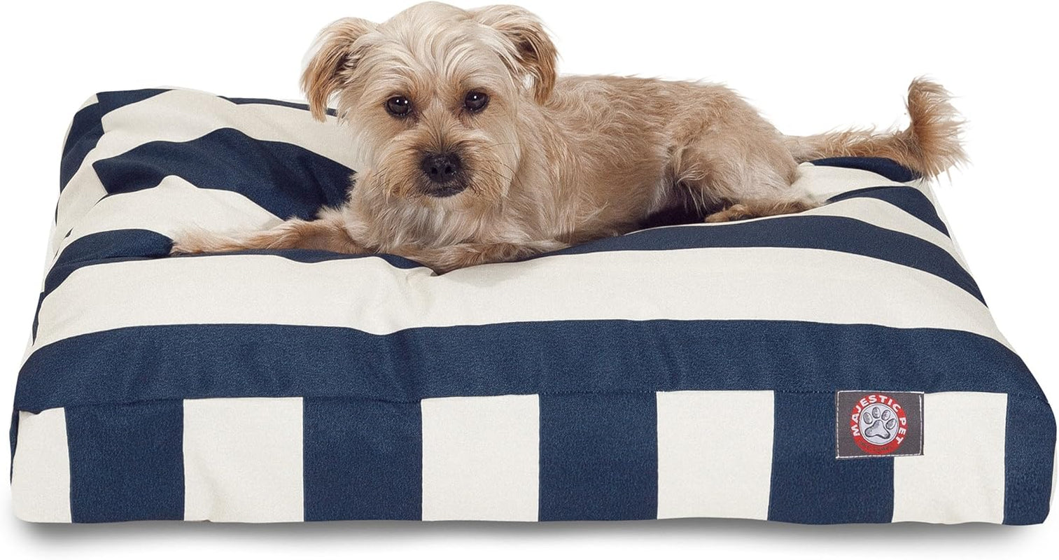 majestic-pet-stripes-rectangle-medium-dog-bed-washable-non-slip-comfy-pet-bed-dog-crate-bed-with-removable-washable-cover-dog-kennel-bed-for-sleeping-polyester-fiber-medium-black