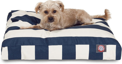 Majestic Pet Stripes Rectangle Medium Dog Bed Washable – Non Slip Comfy Pet Bed – Dog Crate Bed with Removable Washable Cover – Dog Kennel Bed for Sleeping, Polyester Fiber, Medium, Black20