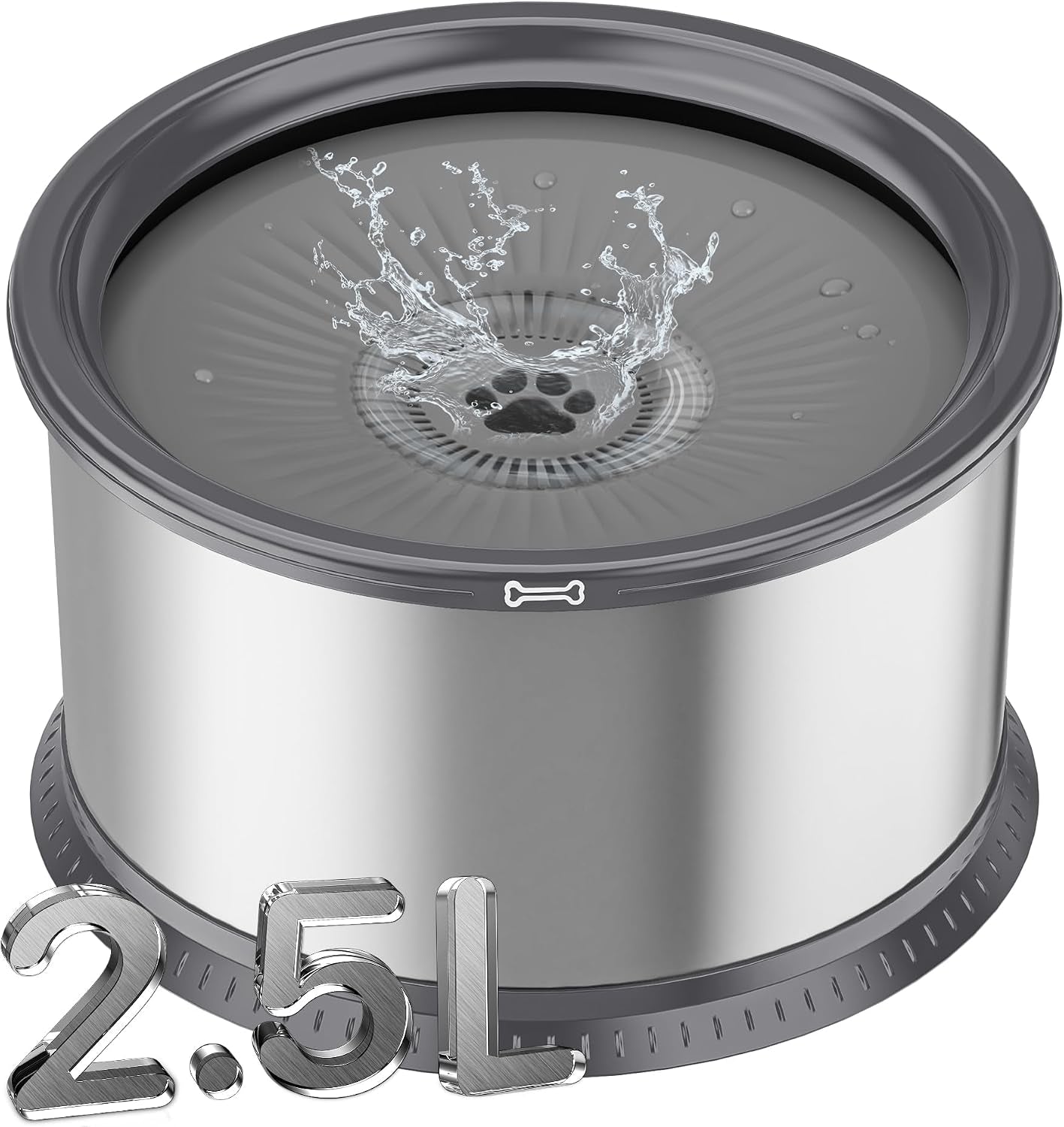 1-6-gallon-dog-water-bowl-6-5l-220oz-stainless-steel-no-spill-water-bowl-for-large-dogs-super-large-capacity-splash-proof-pet-slow-drinking-water-bowl-with-anti-slip-mat-for-mess-drinkers