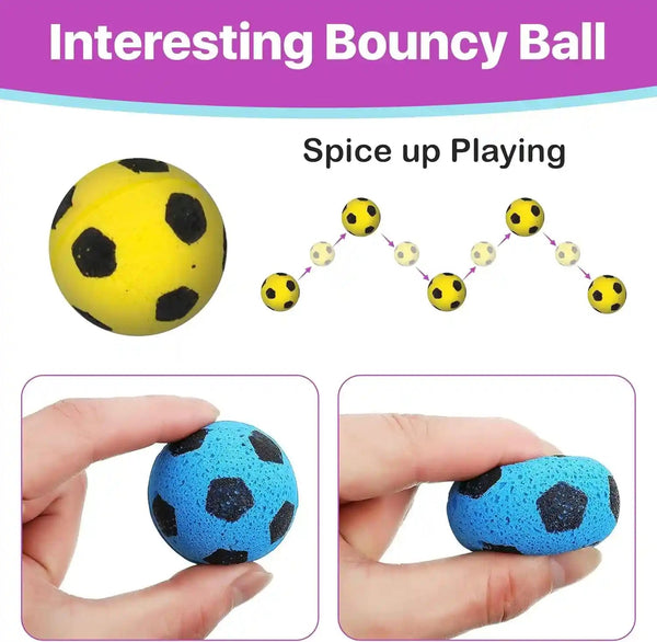 SPOT Sponge Soccer Ball Cat Toys for Cats and Kittens - Interactive and Colorful Plush Toy, Fun to Bat and Chase, Keep Cats Entertained - 1.5" Assorted 4-Pack5