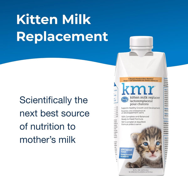 Petag KMR Kitten Milk Replacer Liquid - 16 Oz - Ready-To-Feed Formula with Vitamins for Newborn Kittens to 1 Year - Easy to Digest3