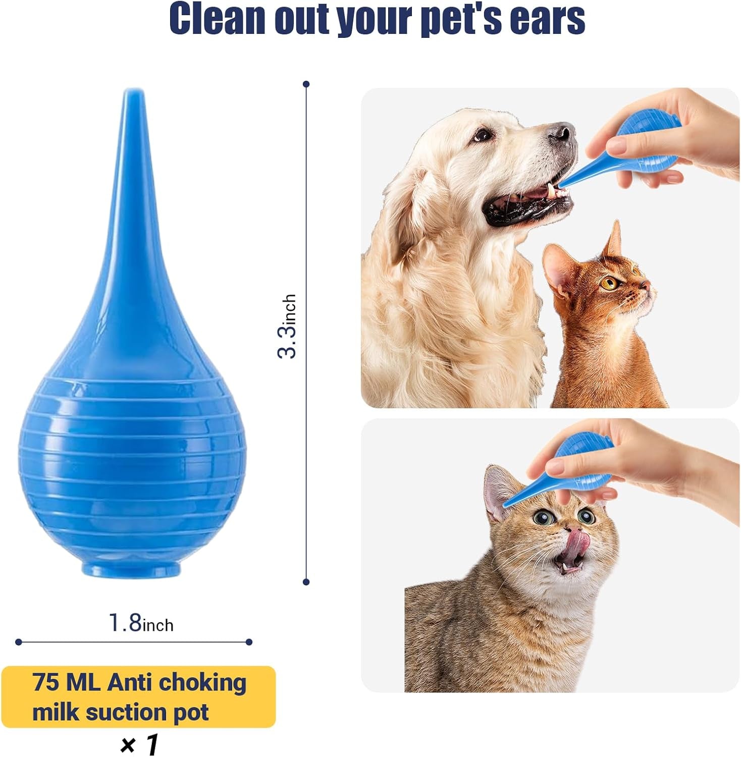 reddoudou-newborn-puppy-kitten-small-animal-sterile-mucus-extractor-suction-catheter-animal-kid-puppy-kitten-tube-feeding-kit-8-fr-red-feeding-tubes-with-20ml-syringes-and-bulb-aspirator
