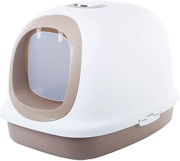 Dog Potty Training Toilet ﻿ Extra Large Litter Box Luxury Fully Enclosed Cat Toilet Pet Supplies 10 Kg Fat Available(White)7