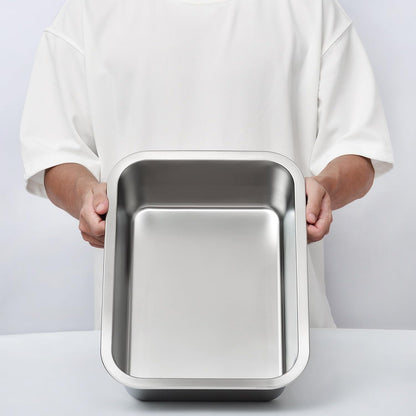 Kichwit 1.8 Gallons Large Dog Bowl, Stainless Steel Pan | Food Grade, Dishwasher Safe2