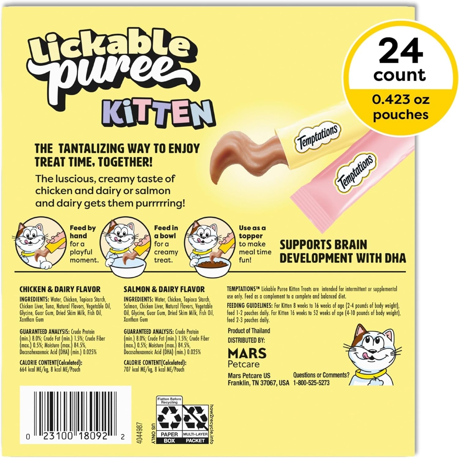 temptations-lickable-puree-kitten-cat-treats-chicken-salmon-24-count-chicken-salmon-dha-supports-brain-development-high-moisture-for-hydration-under-15-cal-pouch-no-added-sugar-or-fillers