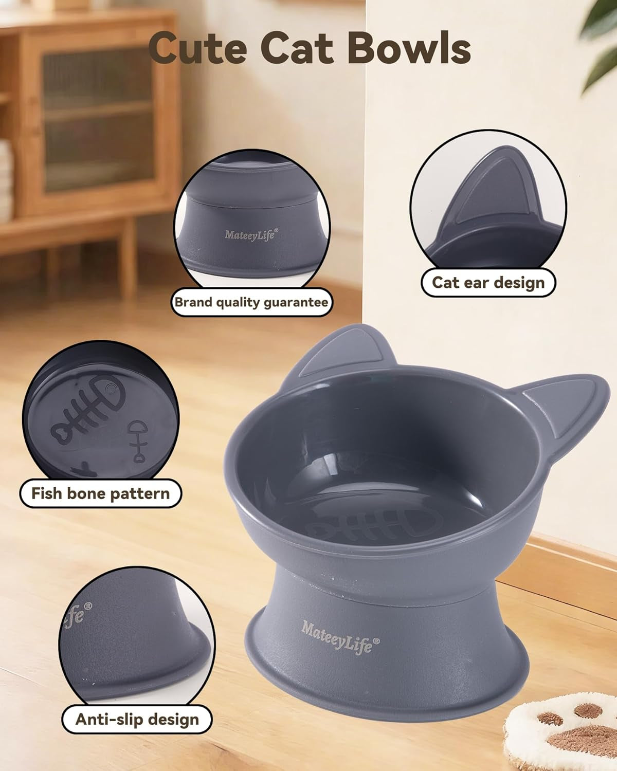 mateeylife-2-pack-elevated-cat-food-bowls-for-indoor-cats-kittens-raised-food-and-water-bowl-set-whisker-friendly-anti-vomit-feeding-pet-bowls-6-oz-each-dishwasher-safe-white-grey