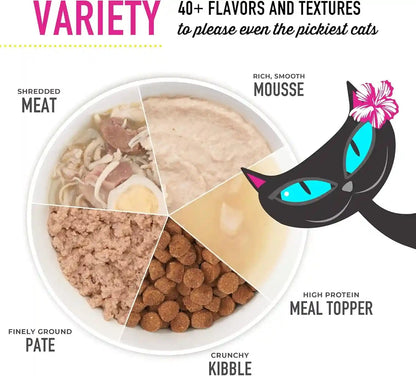 Tiki Cat Velvet Mousse, Protein Blend in Broth Variety Pack, Complete Nutrition for Balanced Diet, Wet Cat Food for All Life Stages, 2.8 Oz. Pouch (Pack of 12)11