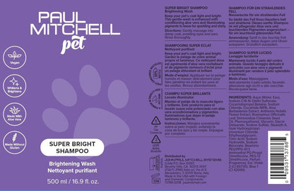 Paul Mitchell Pet Super Bright Shampoo, Brightening Wash, Whitening Dog Shampoo, 16.9 Fl. Oz8