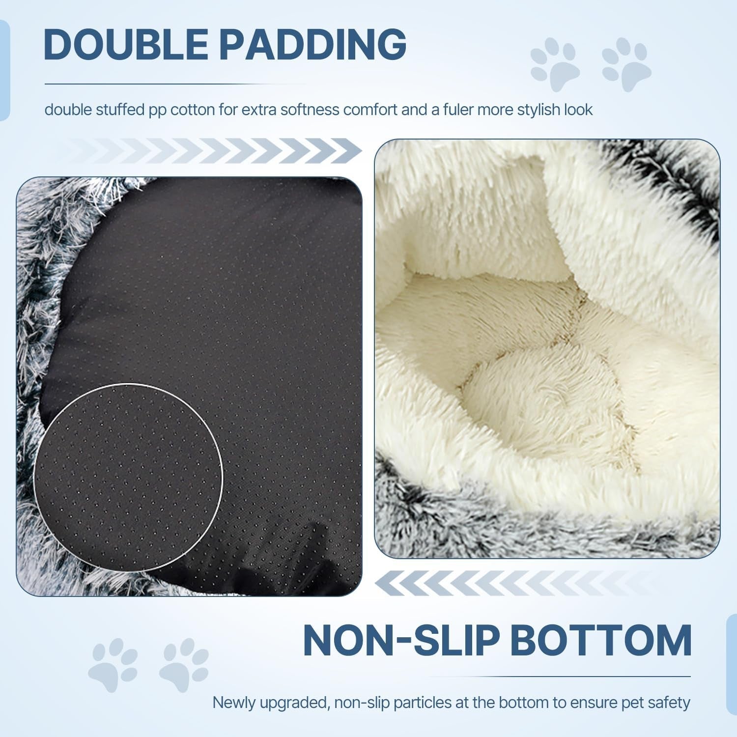 suoxu-small-dog-bed-nest-warm-super-soft-plush-faux-fur-washable-dog-bed-with-non-slip-bottom-for-medium-small-dogs-snooze-sleeping-indoor-gray-65cm-25in