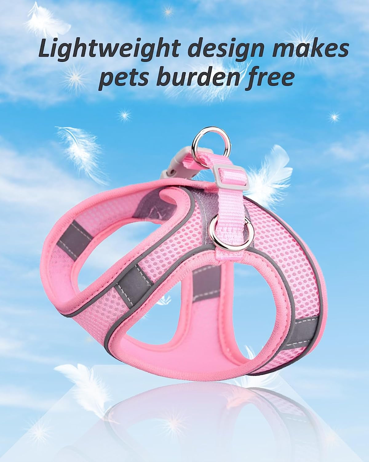 solmoony-dog-harness-for-small-medium-large-dogs-no-pull-puppy-and-leash-set-dogs-step-in-harness-mesh-harness-pink-xs