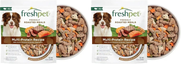 Freshpet Dog Food, Multi-Protein Complete Meal, Chicken, Beef, Egg and Salmon Recipe, 3Lb11