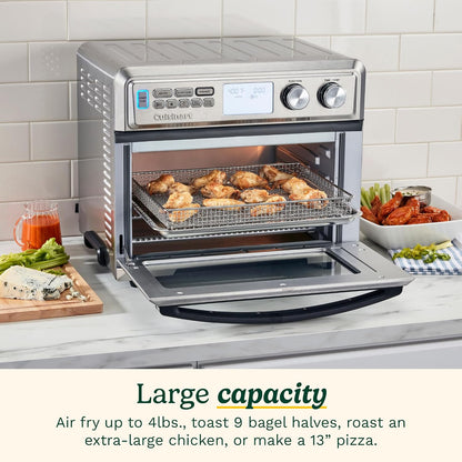 TOA-95C Digital Airfryer Toaster Oven, 0.95-Cubic Feet, Premium 1800-Watt Oven with Digital Display & Controls, XL Capacity, Intuitive Programming & Adjustable Temperature, Stainless Steel4