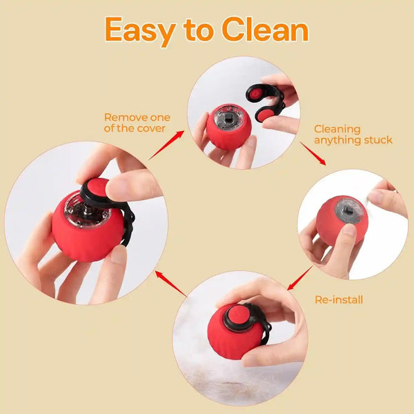 Interactive Cat Toys with Bird Sounds & 3 Speed Modes for Indoor Cats Play | Bird Sounds, 3 Speed Modes, Rechargeable Automatic Rolling, 3 Tails, Fast Charging Ball, for Indoor Cats on Hard Floor Carpet6