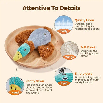 Potaroma Birds Cat Toys, 2 Pack Catnip Toys Soft Durable | Crinkle Sound Kicker Toys for Interactive Indoor Kitten Exercise 6.5 Inches for All Breeds5