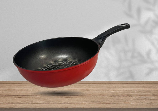 MH GLOBAL MADE in KOREA - 3D Diamond Coating Nonstick Wok Cookware 13-1/2'' (34Cm)1