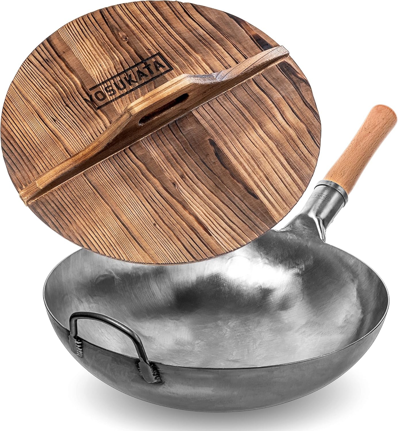 silver-round-bottom-wok-14-in-stir-fry-pans-for-cooking-premium-wok-cover-14-inch-pan-lid