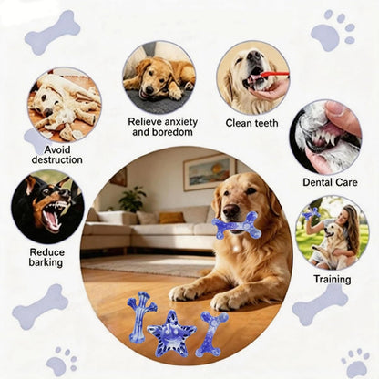 YINEYA Dog Toys for Aggressive Chewers, 3-Pack Tough Dog Chew Toys | Dog Teething Toy for Medium Large to Keep Them Busy, Indestructible Dog Toy Long Lasting, Purple, Beef Flavor3