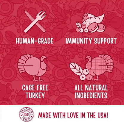 Full Moon® Turkey Cranberry Sausage Dog Treats 12 Oz | Human Grade, No Corn, No Wheat, No Soy, Glycerin Free, Made in the USA5