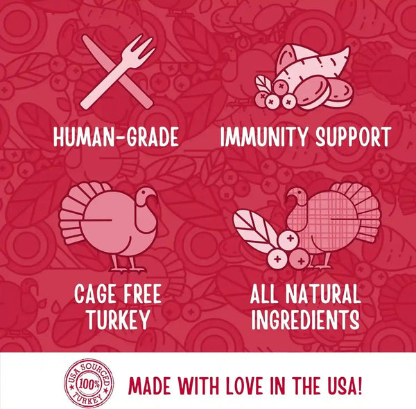 Full Moon® Turkey Cranberry Sausage Dog Treats 12 Oz | Human Grade, No Corn, No Wheat, No Soy, Glycerin Free, Made in the USA5