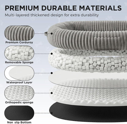 Oversized Human Dog Bed for Large Breed Dogs, 77.5X61.8X9.8 Inch Extra Large Plush Orthopedic Bed with Washable Removable Cover, Non-Slip Bottom, Soft Plush Shared Bed for Bedroom Living Room4