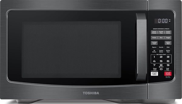 Countertop Microwave Oven, 1.2 Cu.Ft, 1000W, Black | 12.4" Removable Turntable, Smart Humidity Sensor, 12 Auto Menus, Mute Function, ECO Mode, Easy Clean Interior1