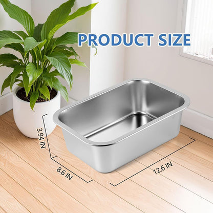 Stainless Steel Dog Water Bowl: 1.25 Gallons Metal Pet Water & Food Bowl No Spilling - High Capacity Dog Bowls for Medium, Larges, X-Large Dogs2