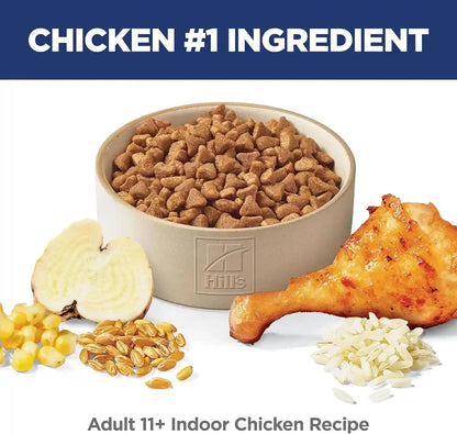 Hill'S Science Diet Senior 11+ Indoor Dry Cat Food | #1 Veterinarian Recommended, Chicken Recipe, 7 Lb. Bag3