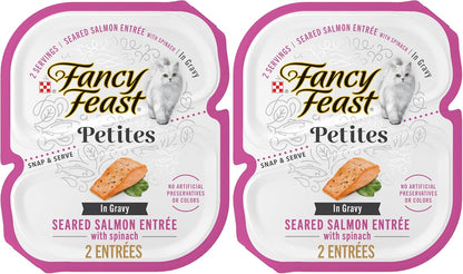 Purina Fancy Feast Petites Seared Salmon Wet Cat Food, 2.8 Oz, 12-Pack14