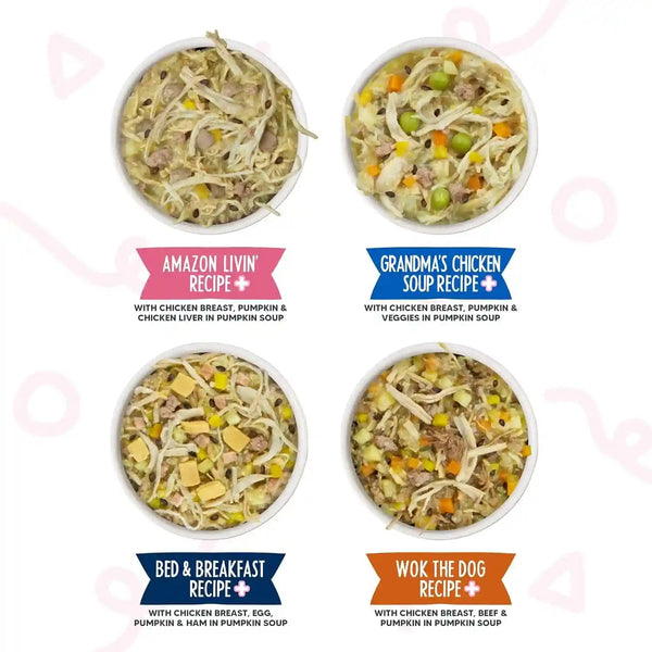 Weruva Meals 'N More Natural Wet Dog Food, Belly Belly Nice! Digestive Support Variety Pack, 3.5Oz Cup (Pack of 10)5