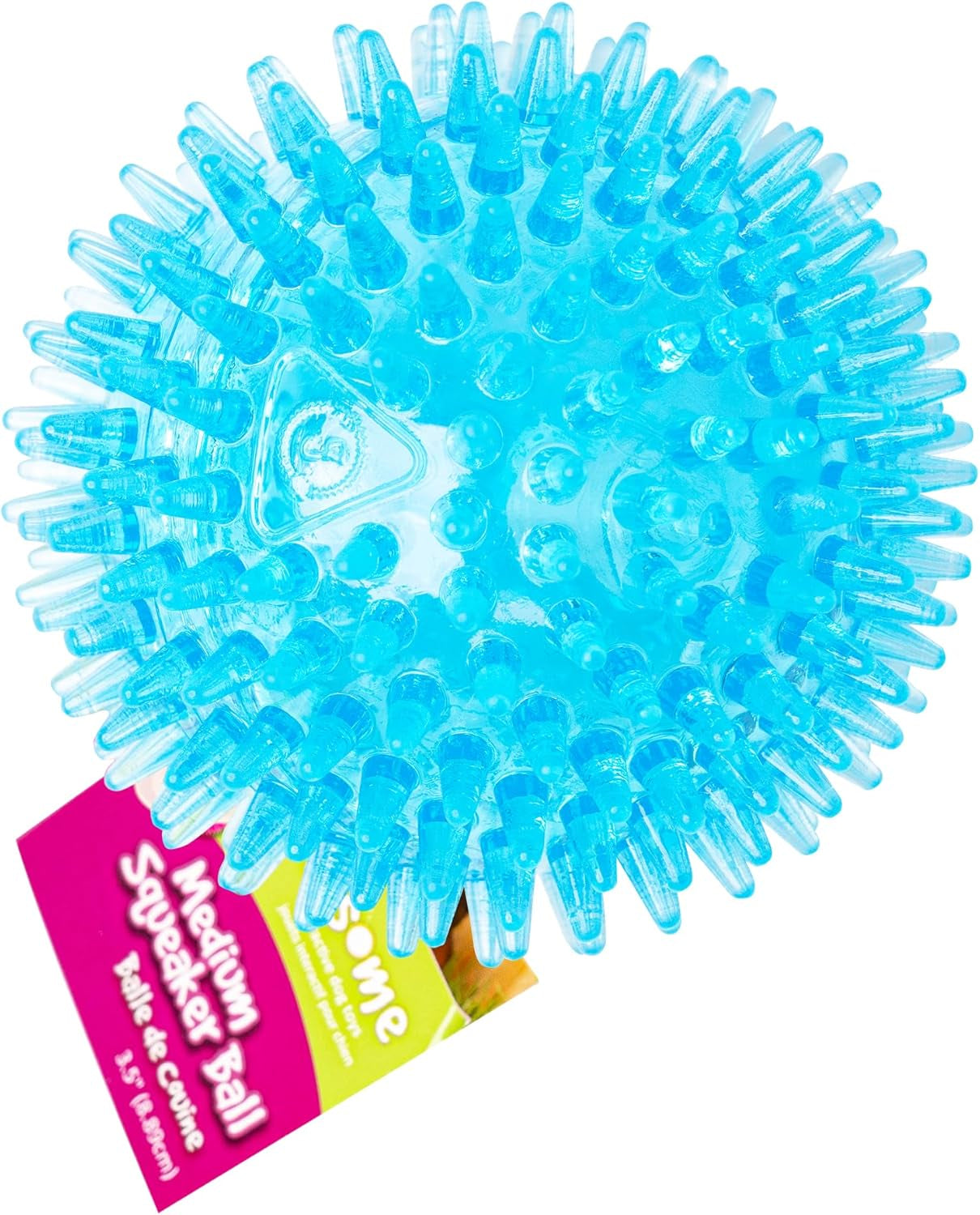 gnawsome-medium-squeaker-ball-dog-toy-medium-3-5-colors-will-vary-all-breed-sizes