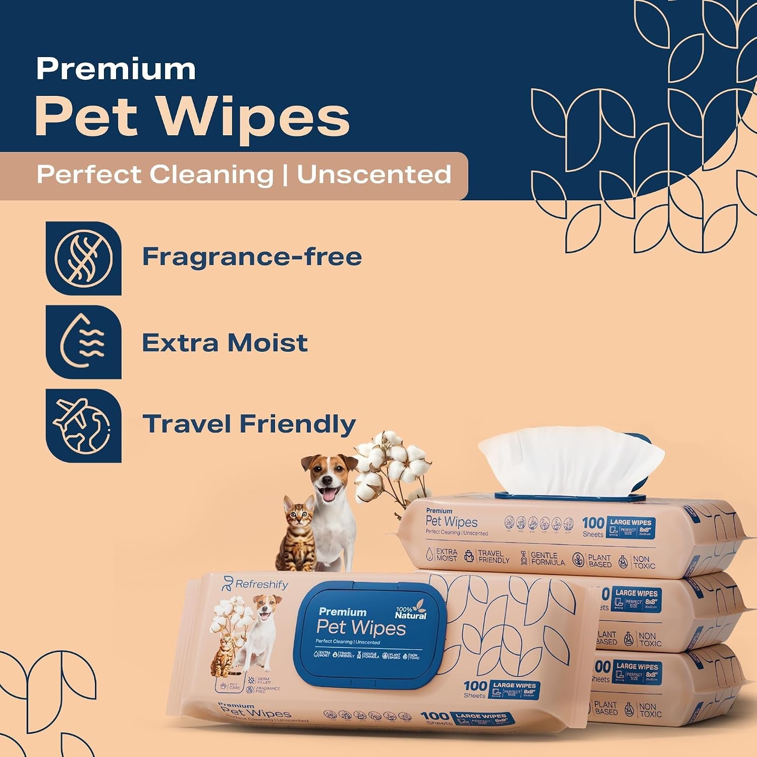 refreshify-dog-wipes-for-paws-and-butt-plant-based-unscented-pack-of-400-pet-wipes-for-dogs-and-cats-deodorizing-non-toxic-dog-wipes-12-additional-travel-wipes