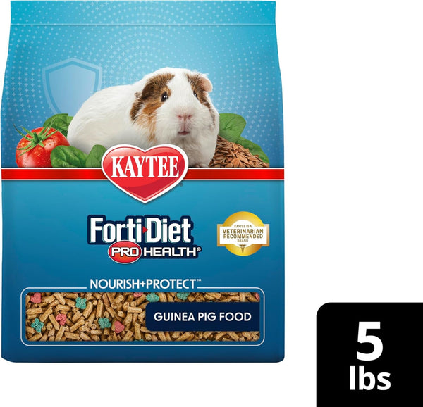 Kaytee Forti-Diet Pro Health Nourish+Protect Guinea Pig Food, Comprehensive Nutrition Backed by Science, Digestive Health, Immune Support, 5 Pounds13
