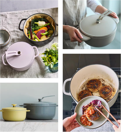 Oven Pot 2.0 | 26Cm (5.9Qt) - Oyster Gray | Lightweight Enameled Cast Iron Dutch Oven, Non-Toxic, Oven-Safe, Induction-Compatible, 10.2”, Serves 4–6, Made in Japan10