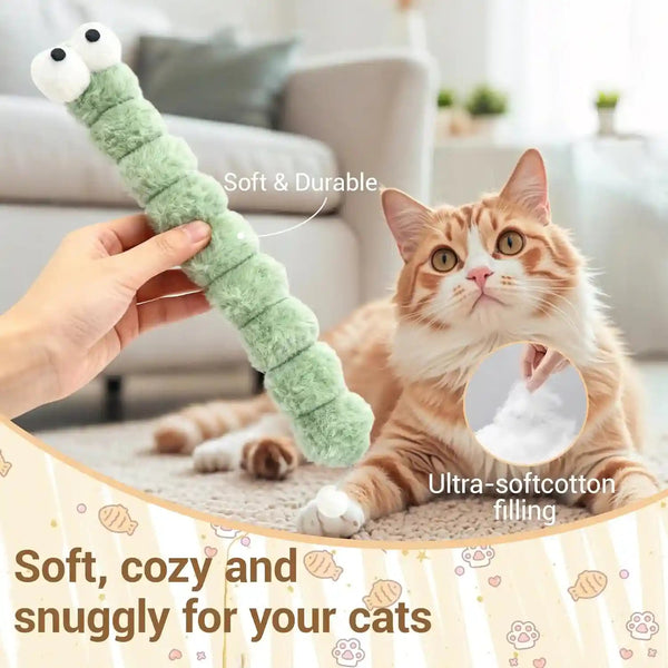 Cat Toys Pillows 3 Pack, 13” Cat Kicker Toys with Catnip Inside, Durable Interactive Cat Toys for Indoor Cats, Soft Kick Sticks for Exercise & Play5